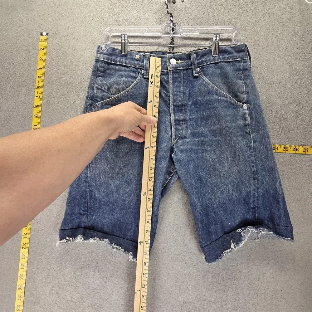 Vintage‎ Levis Engineered Shorts Mens 30 Blue Cut Off Twisted Medium Wash